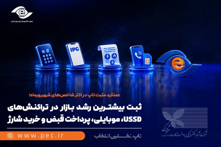 ثبت بیشترین رشد بازار در تراکنش‌های USSD، موبایلی، پرداخت قبض و خرید شارژ